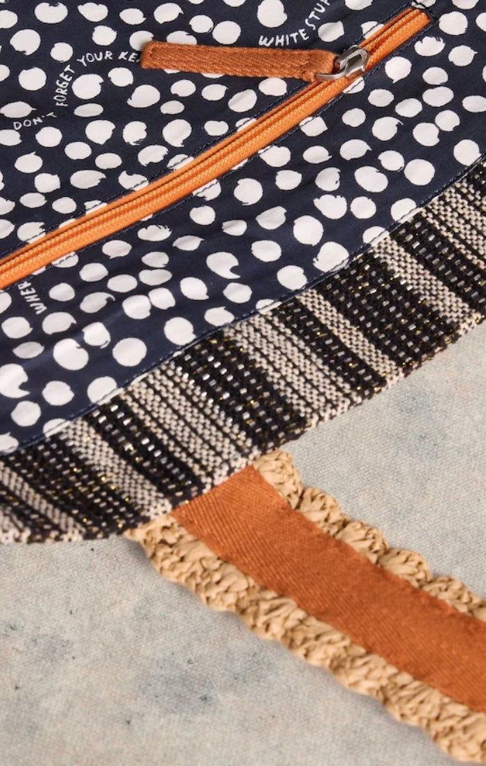 CARLA JACQUARD TOTE BAG