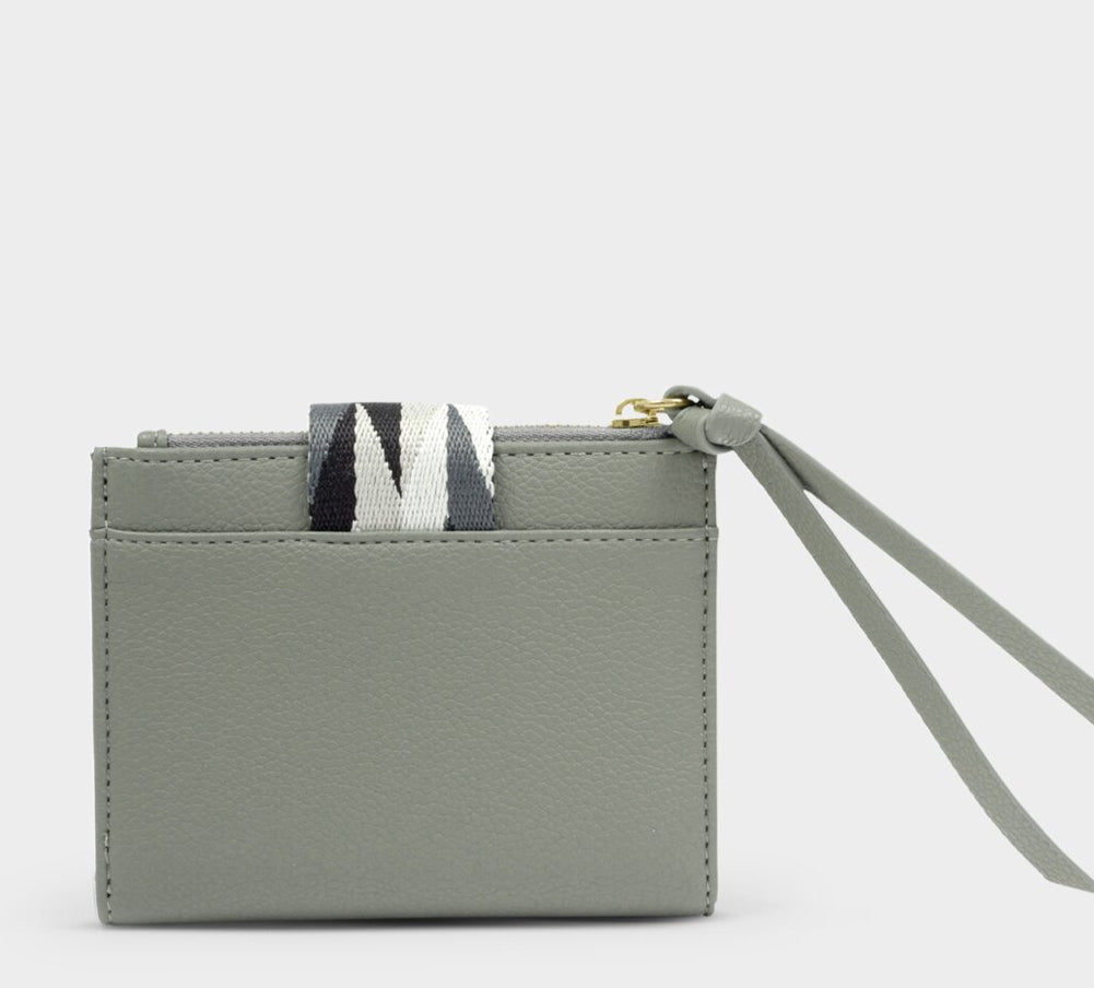 HALLIE COIN & CARD HOLDER | GRAPHITE GREEN