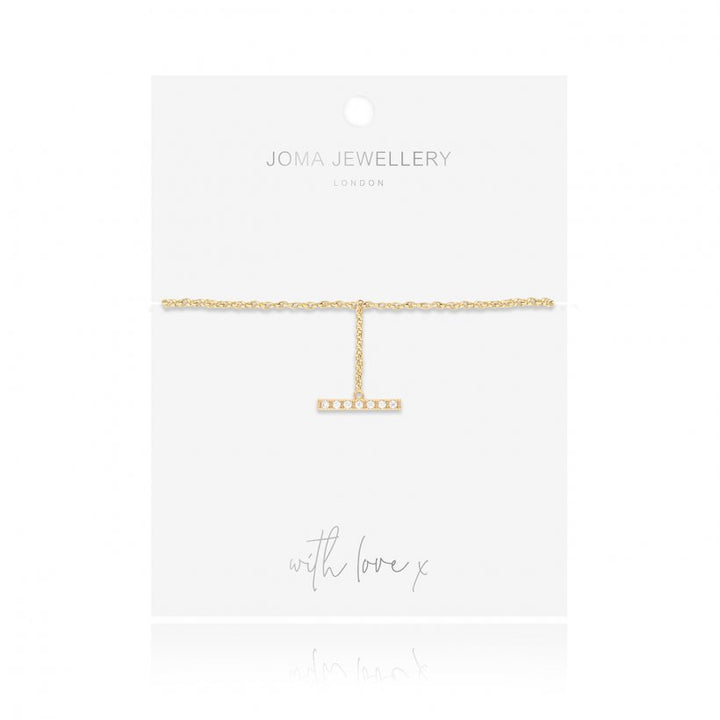 DEMI | PAVE BAR DROP BRACELET