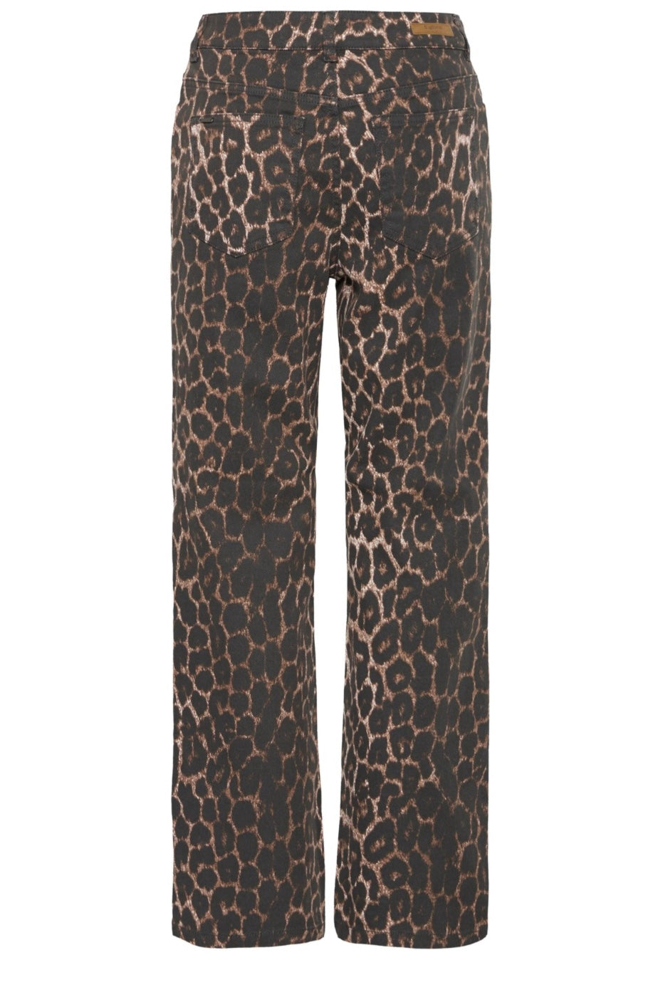 KENNA HW JEANS DENIM LEOPARD MIX