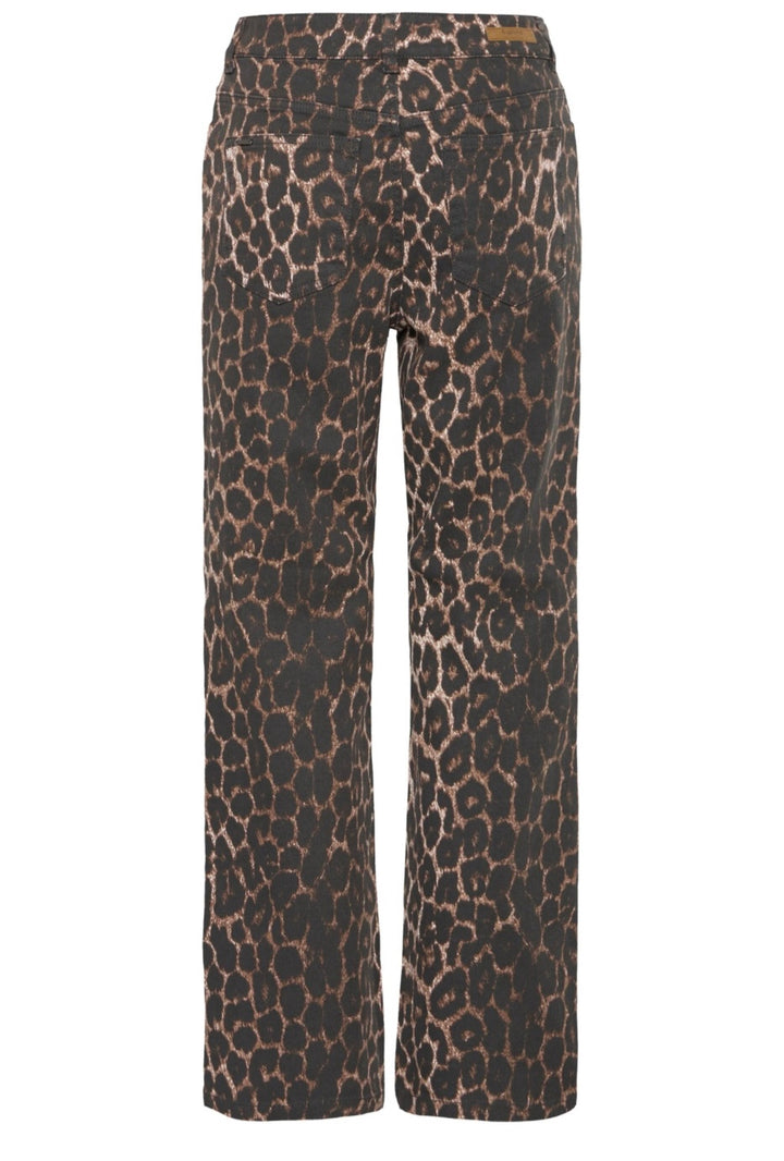 KENNA HW JEANS DENIM LEOPARD MIX