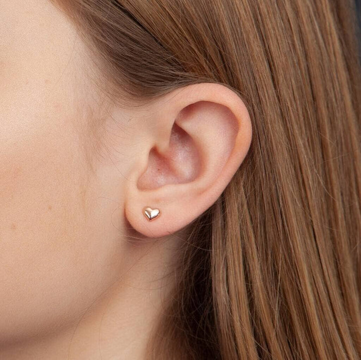 BT024 Earrings In A Message Bottle 'Thank You Heart': Silver