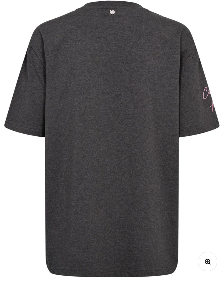 PRIMA OVERSIZE T-SHIRT DARK GREY MEL