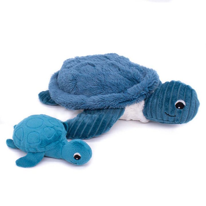 Les Ptipotos Tilly The Turtle Mum & Baby Blue