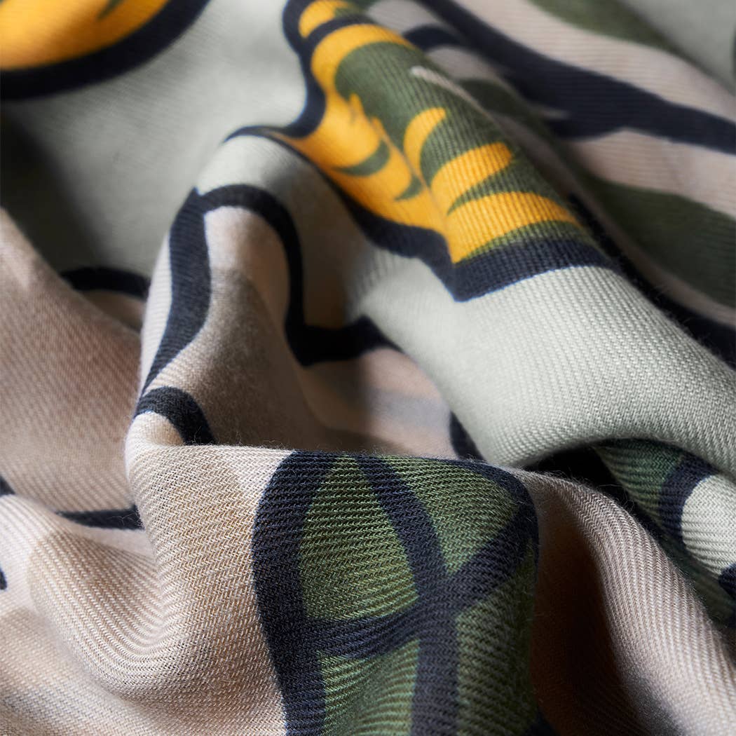 Printed Wild Floral Scarf