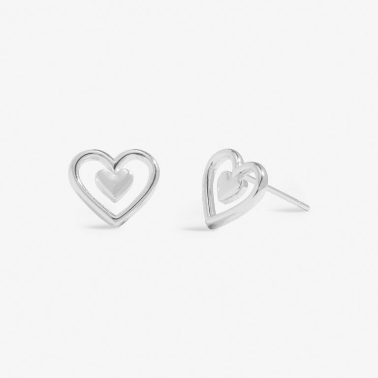 MOTHER’S DAY FROM THE HEART EARRINGS SILVER PLATED HAPPY MOTHER’S DAY