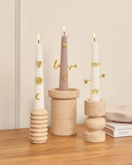 CANDLE CHARM GIFT SET MR & MRS