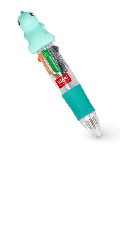 MINI 4-COLOUR BALLPOINT PEN- MINI MAGIC RAINBOW -DINO