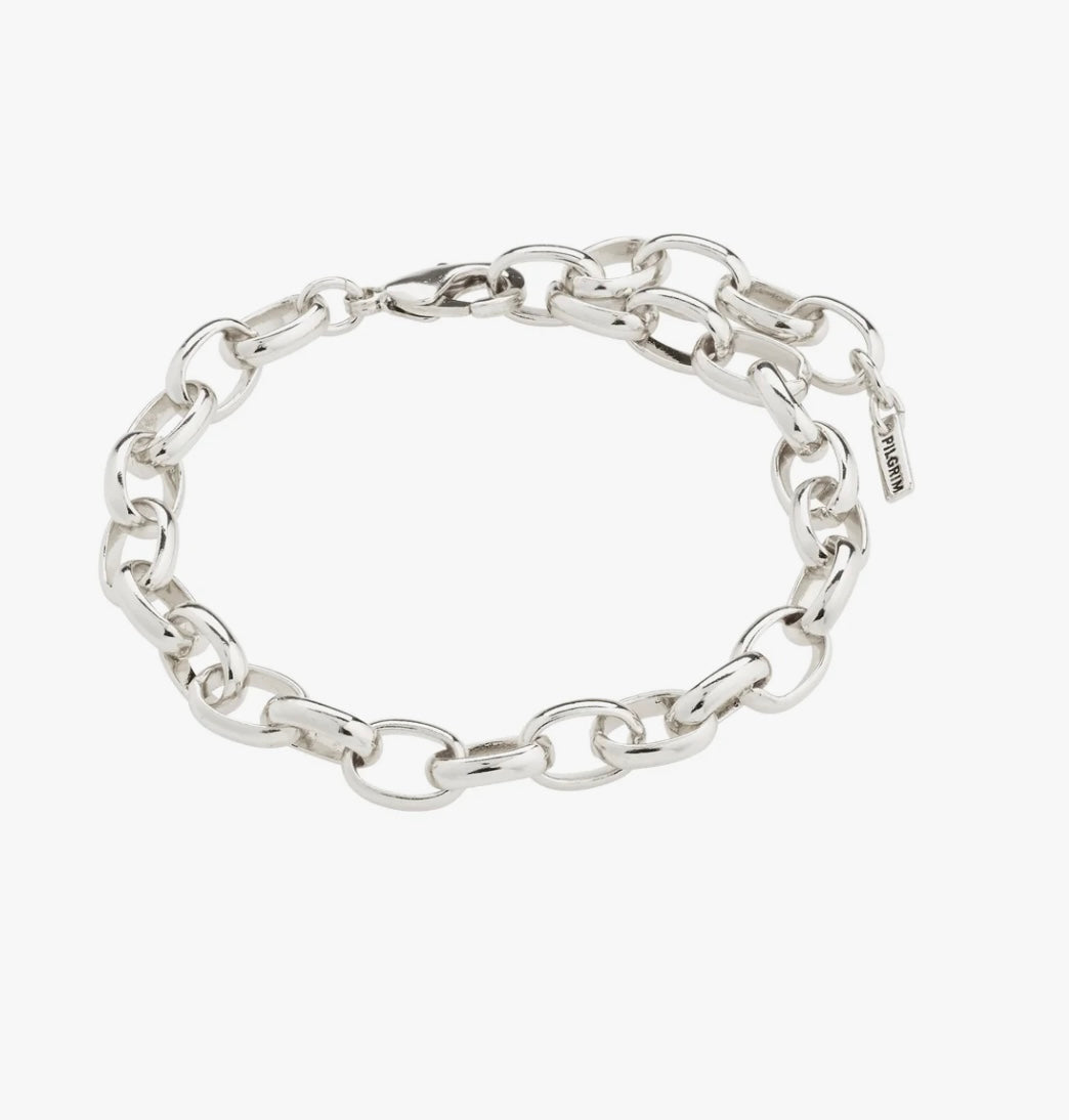 CHARM BRACELET SILVER PLATED