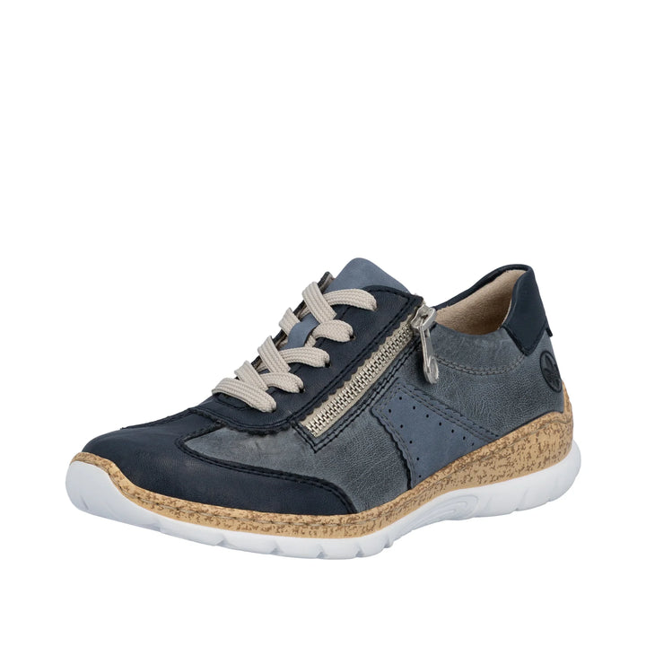 Ladies Blue Comfort Rieker Shoe