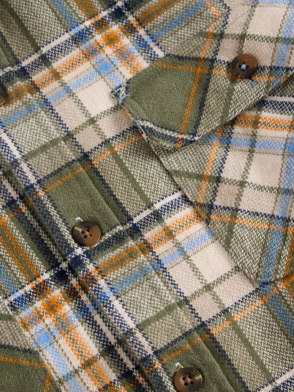 DARWEN CHECK SHIRT GREEN MLT