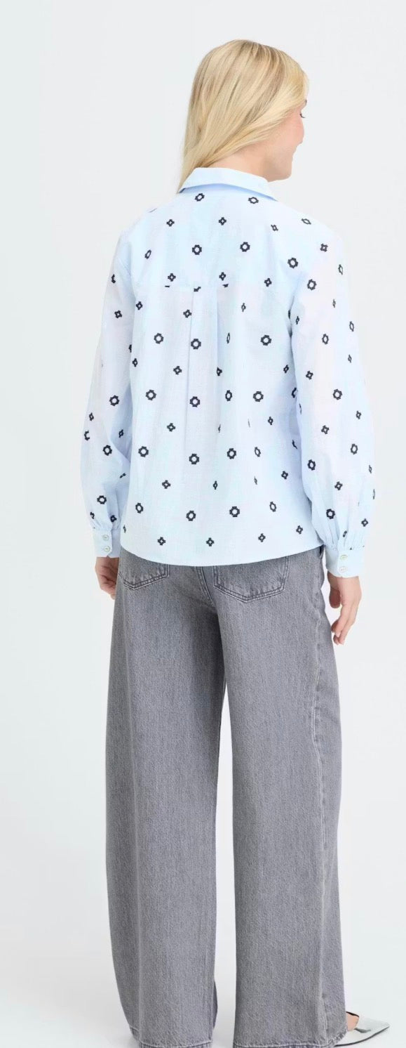 FABIENNE LS SHIRT DELLA ROBBIA BLUE