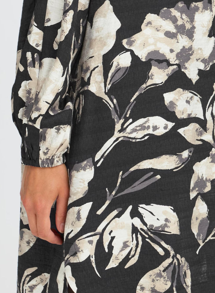 ARIANA DRESS DIS FLORAL BLACK