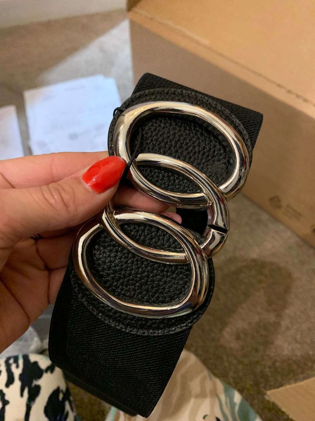 BLACK VINETTE BELT