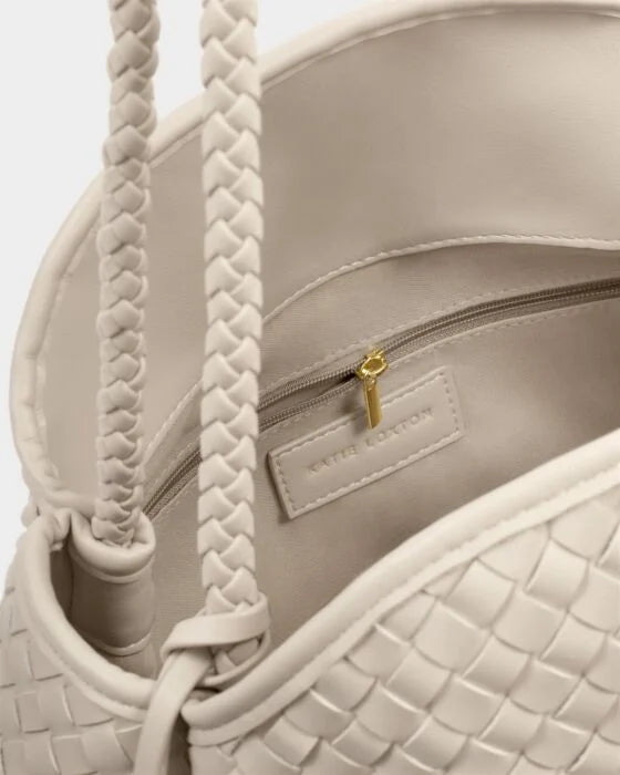 NOVA HAND WOVEN LARGE SHOULDER
BAG OYSTER