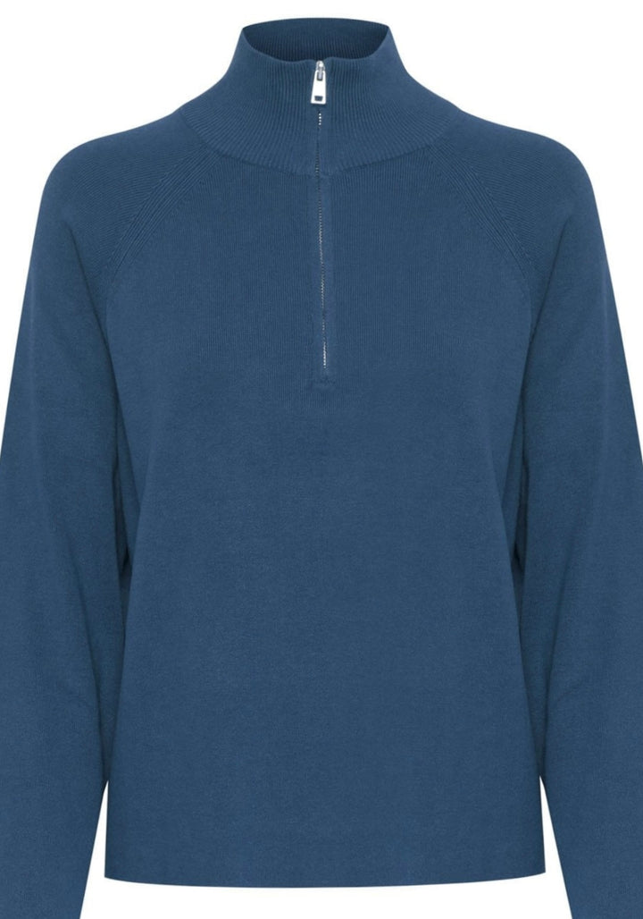 MMORLA HALF ZIP JUMPER NAVY BLAZER