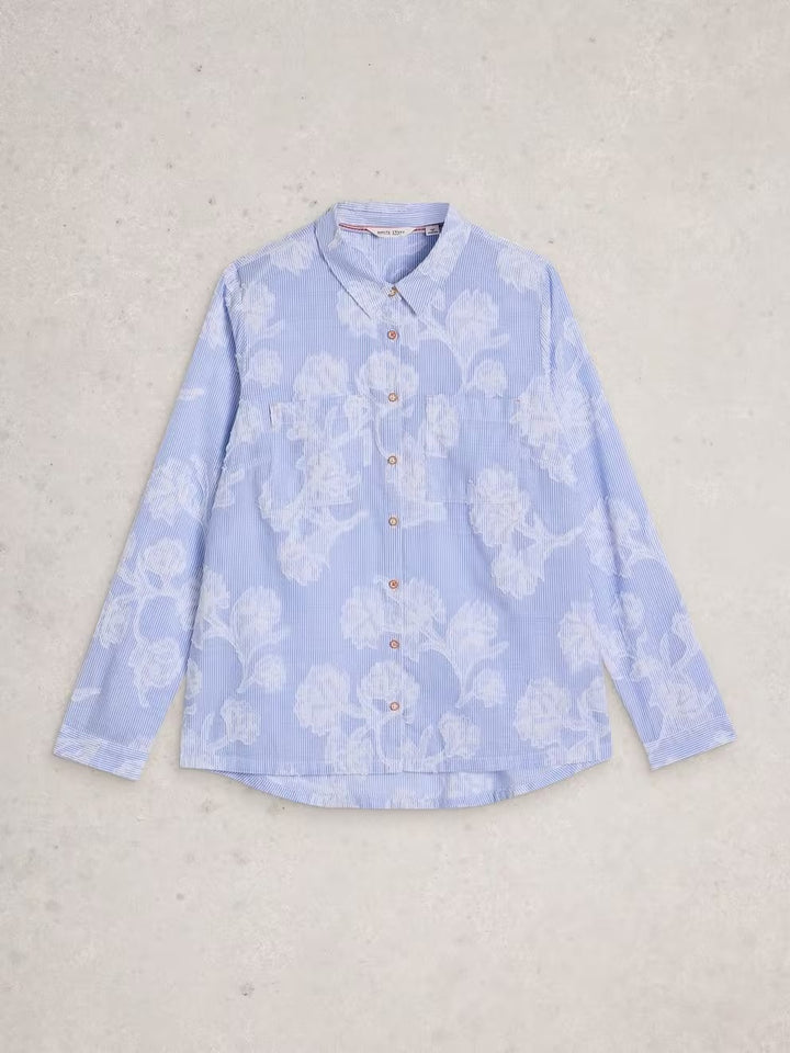 SOPHIE JACQUARD SHIRT BLUE MLT