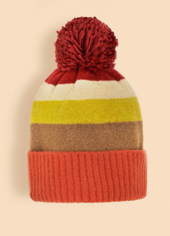 LILIA 2 POMPOM HAT MIXED SUNSET