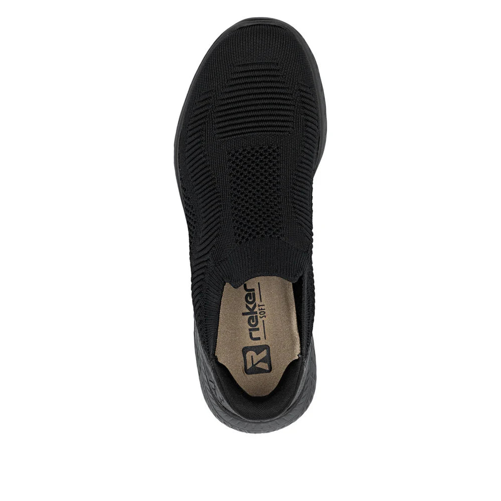 M5072-00 BLACK SPORT ELASTICATED SHOE