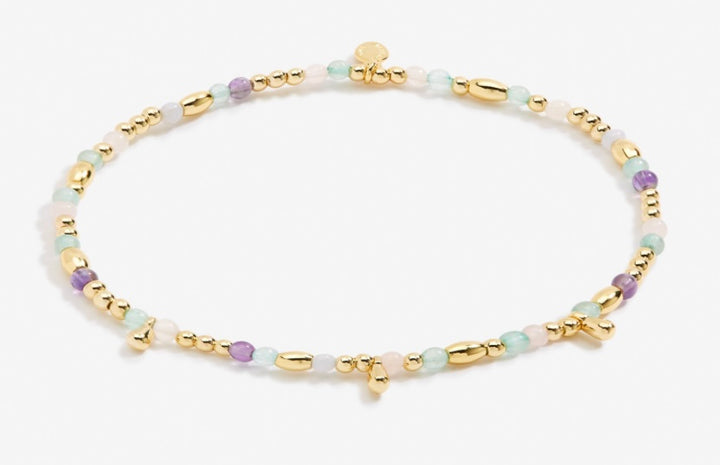 GOLD MULTI STONE ANKLET