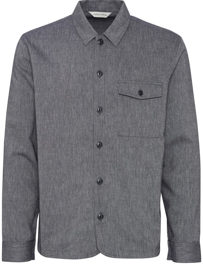 AUGUST DARK NAVY MELANGE SHIRT