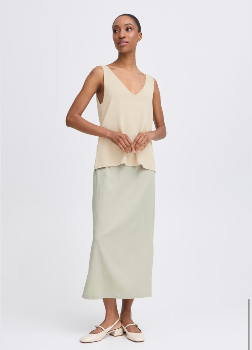 MOBBE TOP FROSTED ALMOND