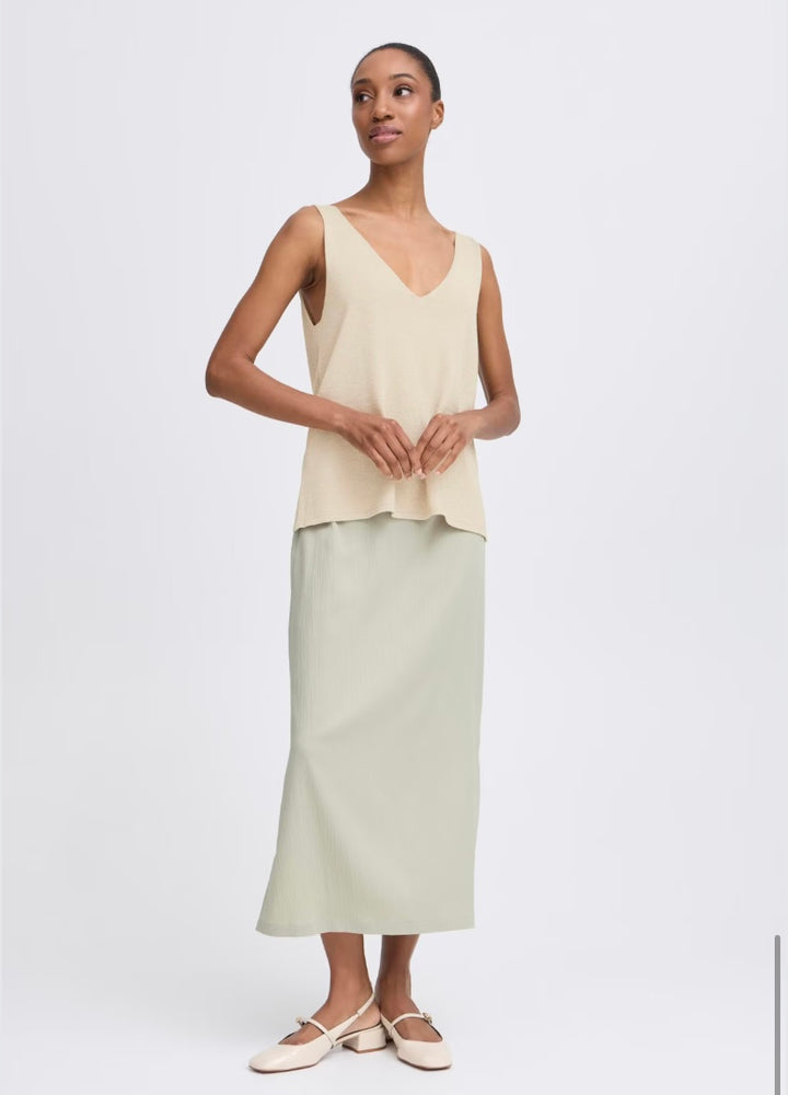 MOBBE TOP FROSTED ALMOND