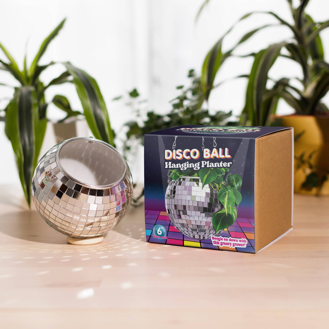 Disco Ball Hanging Planter (6in)