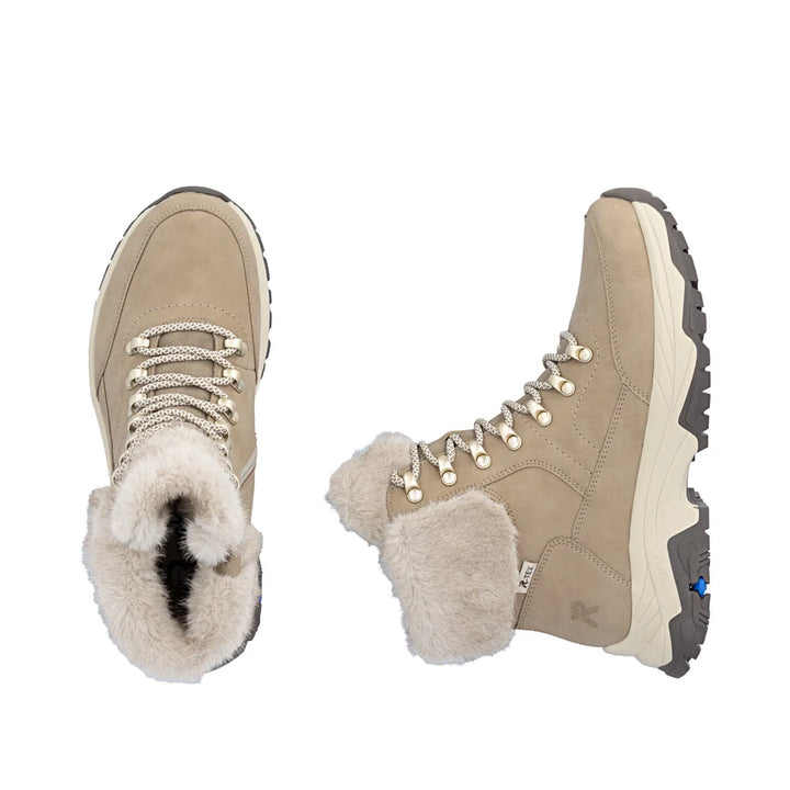 Rieker Women's Beige Leather Boots Z3971-20