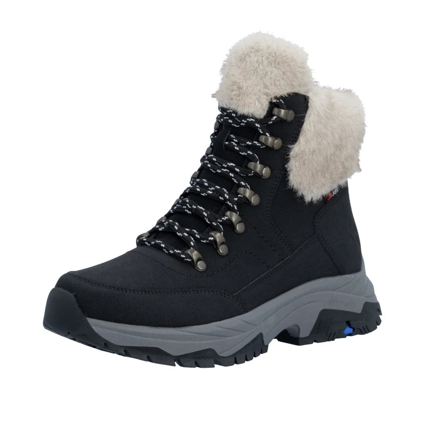 Rieker Women's Black Suede Boots Z3971-00