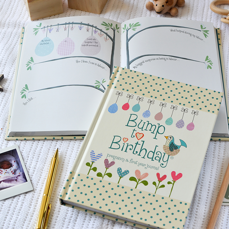 Bump to Birthday Pregnancy Journal | Pregnancy Keepsake Gift