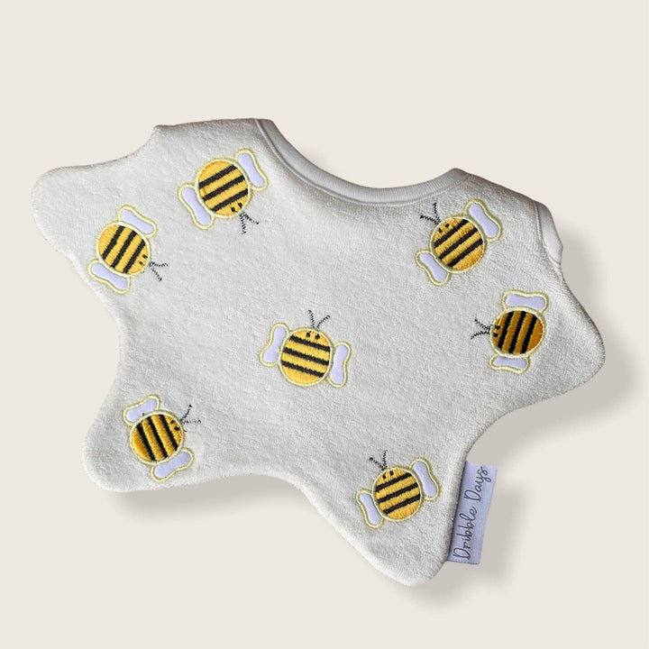 Cream Bumblebee Baby Bib