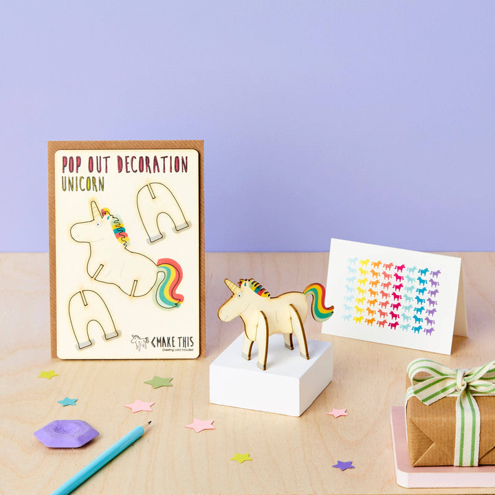 Pop Out Unicorn Greeting Card