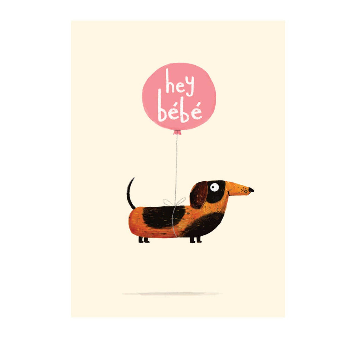 Hey Bebe Puppy Greeting Card