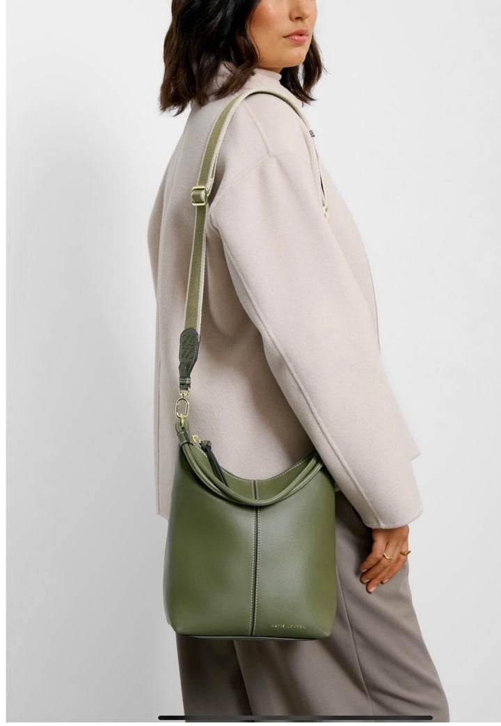 HALLIE SATCHEL BAG | KHAKI