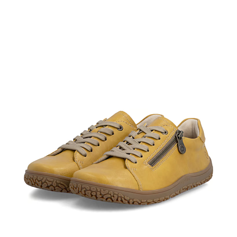 Rieker Women's Yellow Lace and Zip Shoes 52301-68