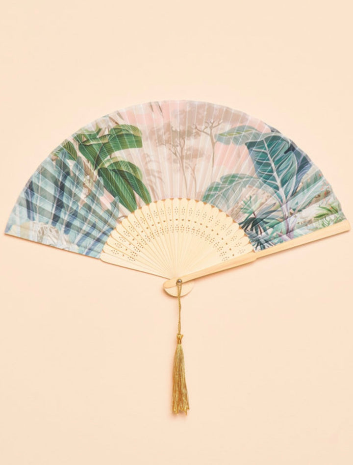 SATIN FAN OASIS IN COCONUT