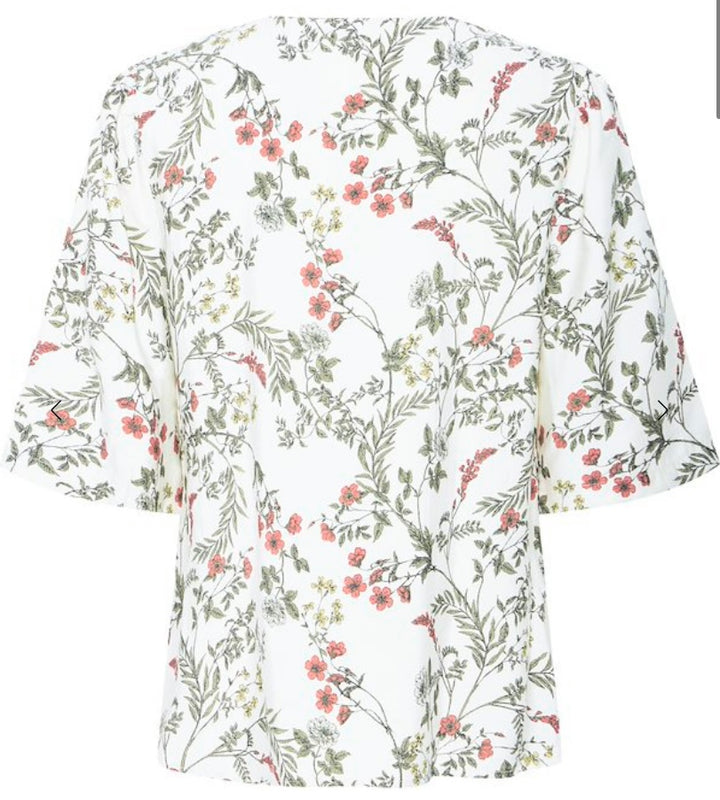 IMILDA SS BLOUSE BIRCH FLOWER MIX
