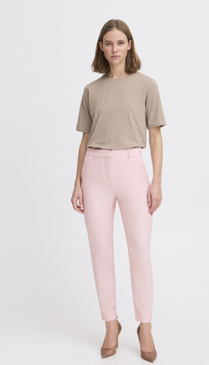 PAMILA HALF SL T-SHIRT WALNUT MELANGE