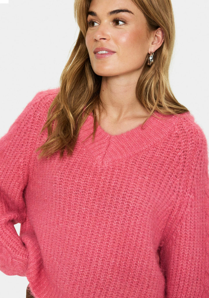 MANDA SZ  PULLOVER WILD ROSE MELANGE