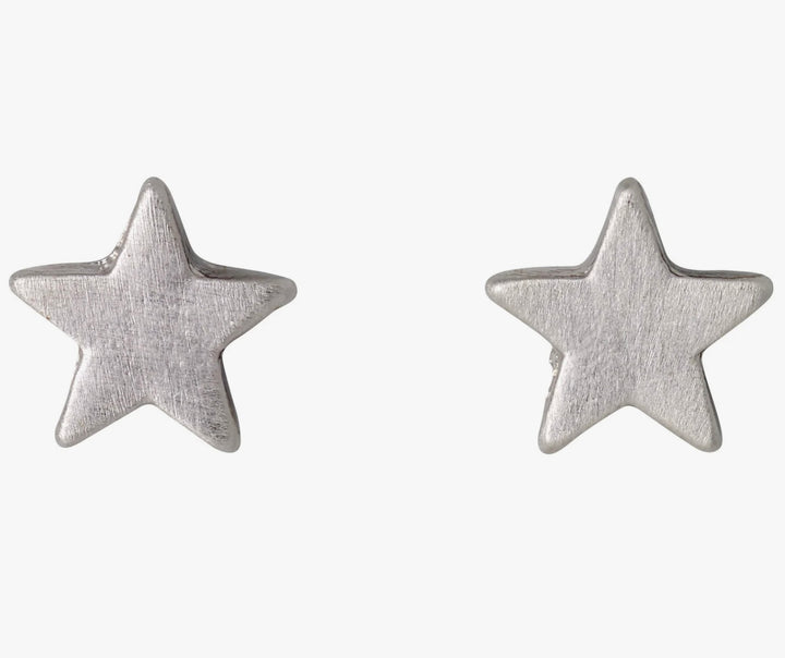 AVA STAR EARRINGS SILVER PLATED