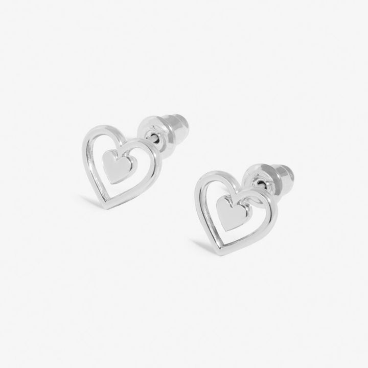 MOTHER’S DAY FROM THE HEART EARRINGS SILVER PLATED HAPPY MOTHER’S DAY