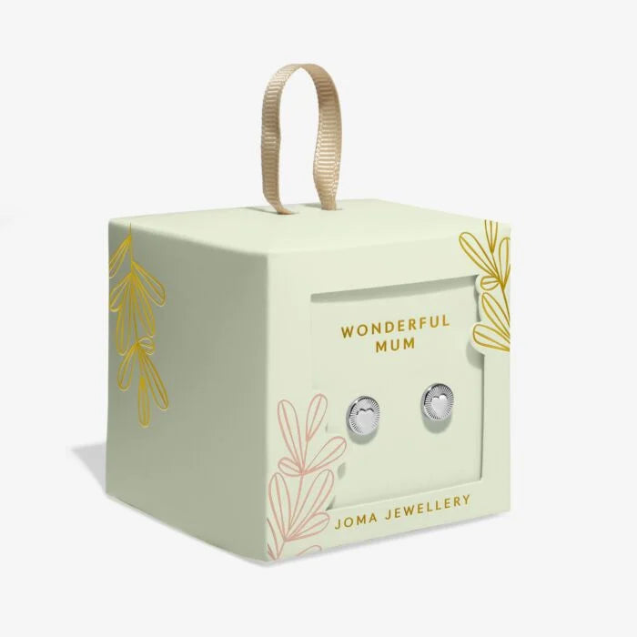 HAPPY MOTHER’S DAY ‘WONDERFUL MUM’  BOXED EARRINGS