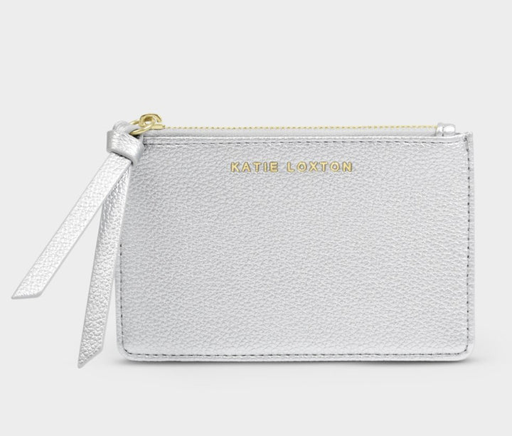 HALLIE COIN & CARD HOLDER  | SILVER