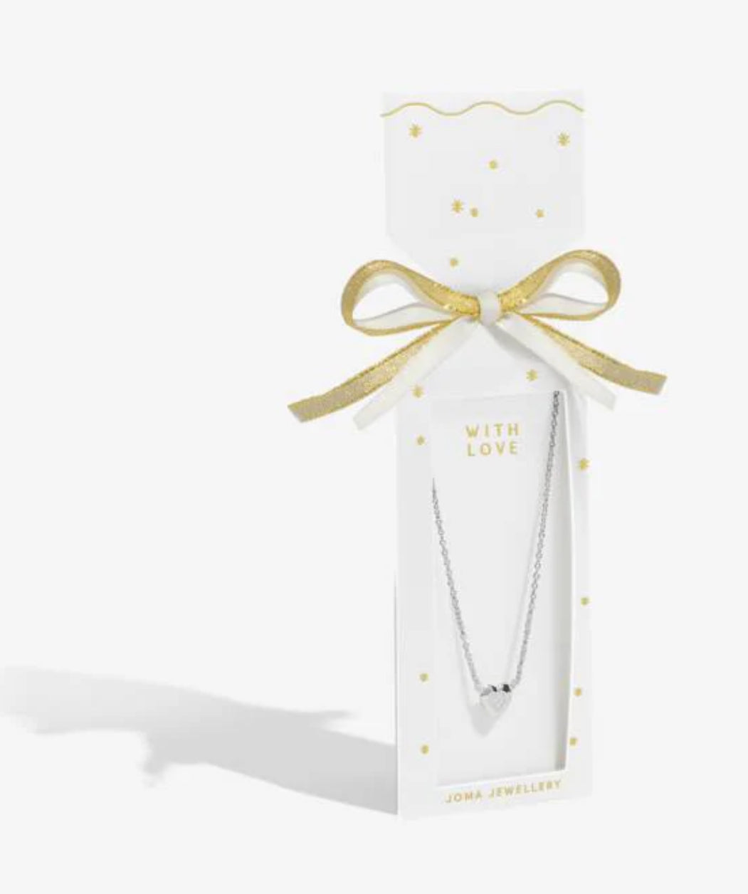 NECKLACE CHRISTMAS CRACKER WITH LOVE SILVER PLATED