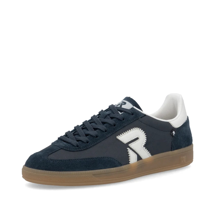 Rieker Sport Men's Blue Leather Trainers U2200-16