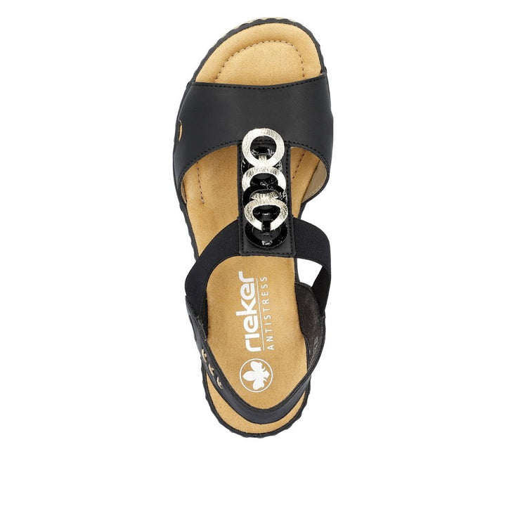 67498-00 LADIES' SANDALS BLACK SEITL. ANFLECHTER