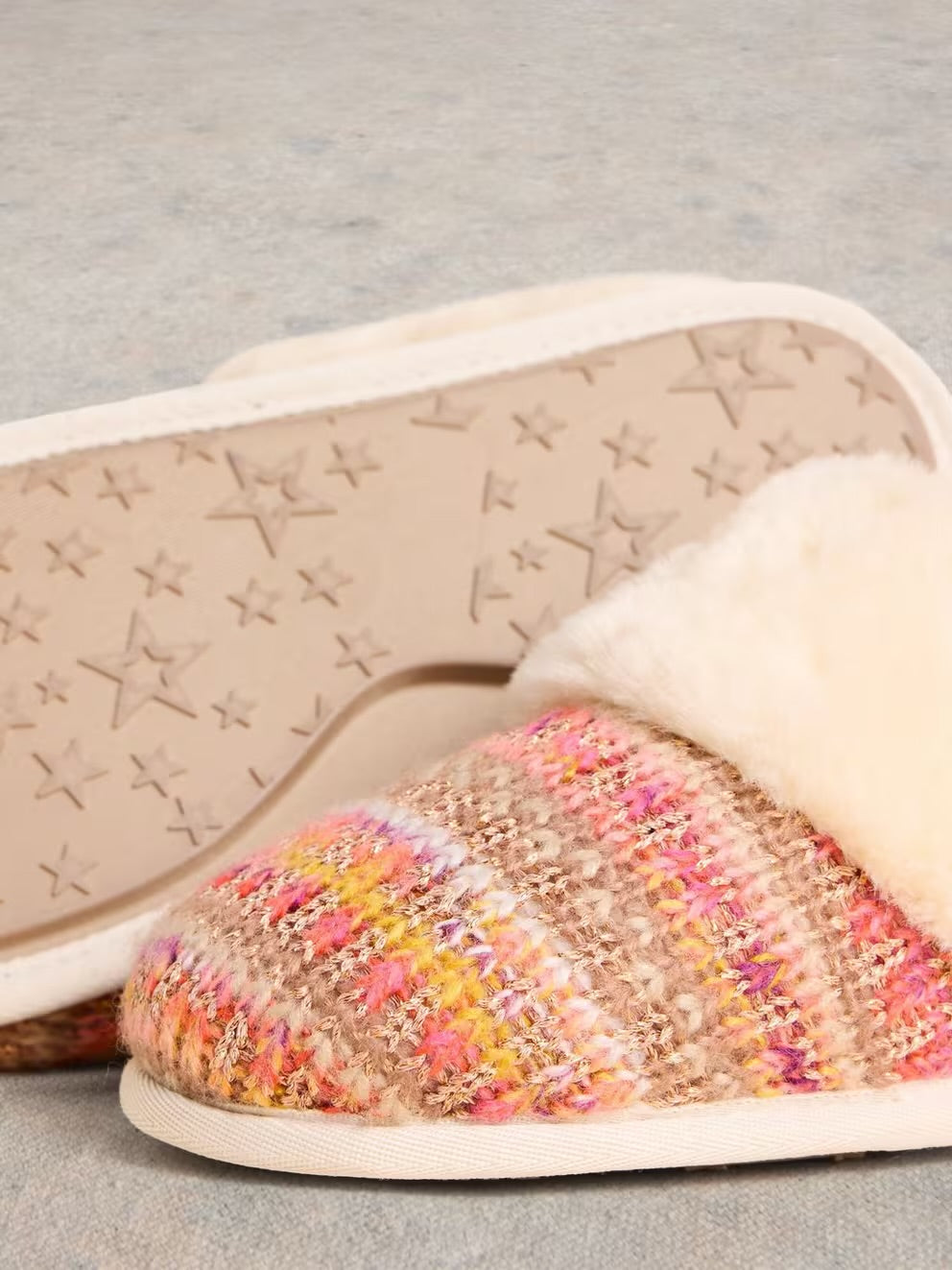 KNITTED MULE SLIPPER