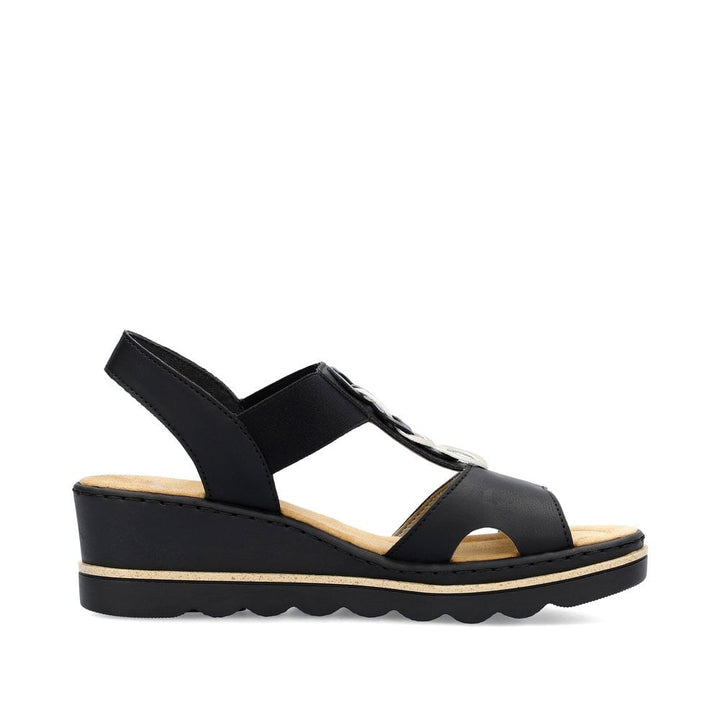 67498-00 LADIES' SANDALS BLACK SEITL. ANFLECHTER