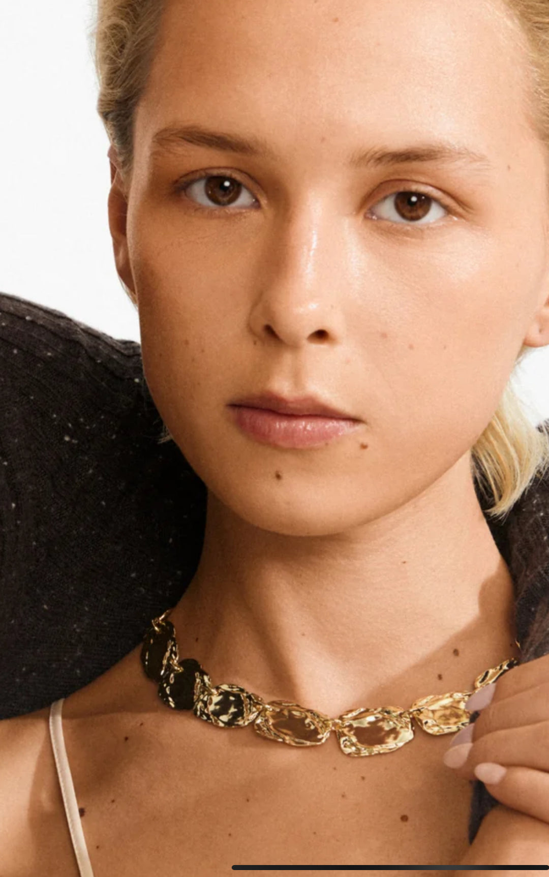 SHIFT NECKLACE GOLD-PLATED